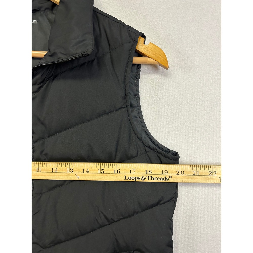 Outdoor Gorpcore Lands' End Womens Small Black Down Insulated Puffer Vest Zip Up - Picture 5 of 10